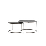 Light & Living - Salontafel TALCA - Ø76x41cm - Bruin - Set van 2
