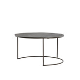 Light & Living - Salontafel TALCA - Ø76x41cm - Bruin - Set van 2