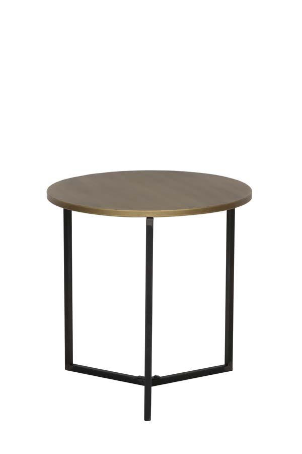 Light & Living - Bijzettafel TORTULA - Ø50x50cm - Brons