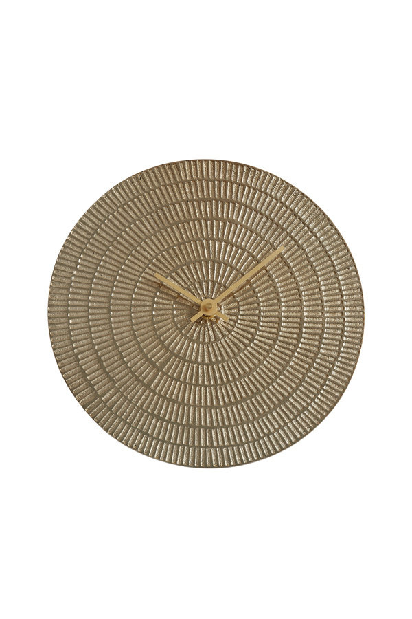 Light & Living - Klok BOJANO - 20.5x2x20.5cm - Goud