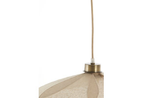 Light & Living - Hanglamp FYANO - Ø46x13cm - Bruin