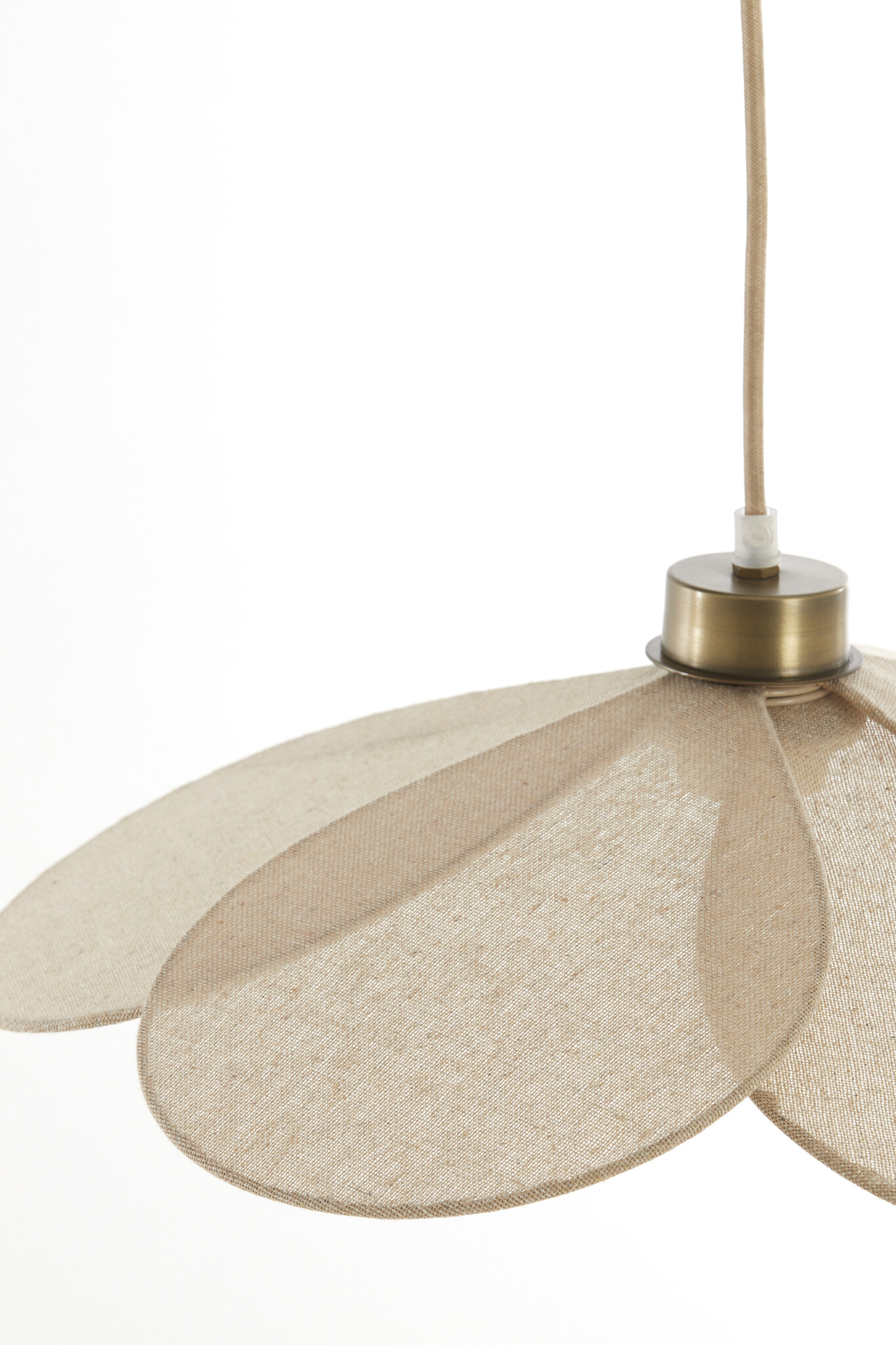 Light & Living - Hanglamp FYANO - Ø46x13cm - Bruin