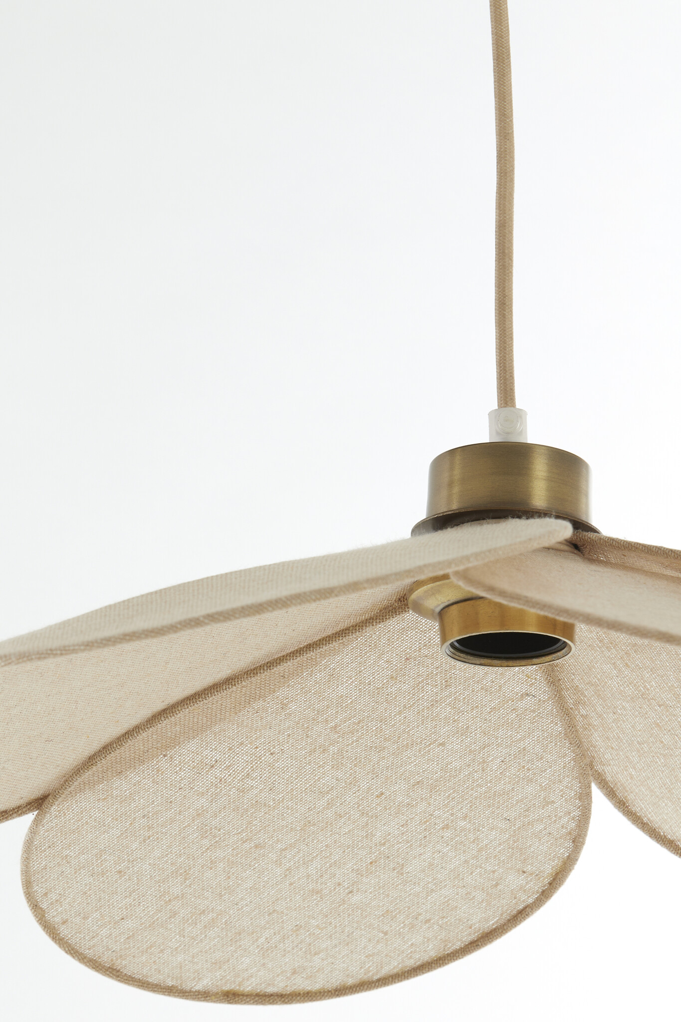 Light & Living - Hanglamp FYANO - Ø46x13cm - Bruin