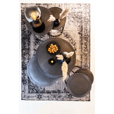 Light & Living - Bijzettafel TALCA - Ø40x60cm - Zwart - Set van 2