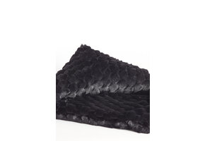 Light & Living - Plaid VIENNE - 170x130x0.5cm - Zwart