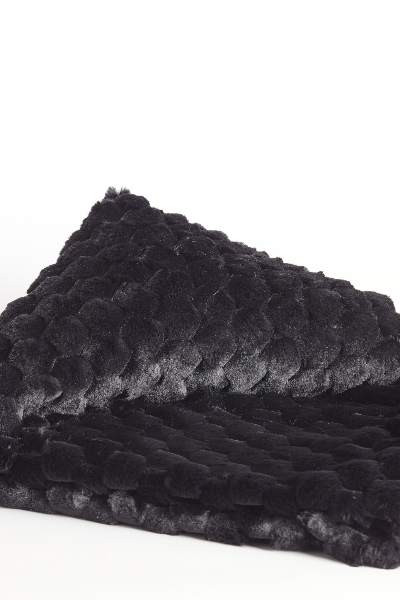 Light & Living - Plaid VIENNE - 170x130x0.5cm - Zwart