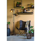 Light & Living - Wandplank MADDISON - 100x15x24cm - Zwart