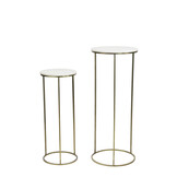 Light & Living - Zuil RICARDO - Ø41x102cm - Wit - Set van 2