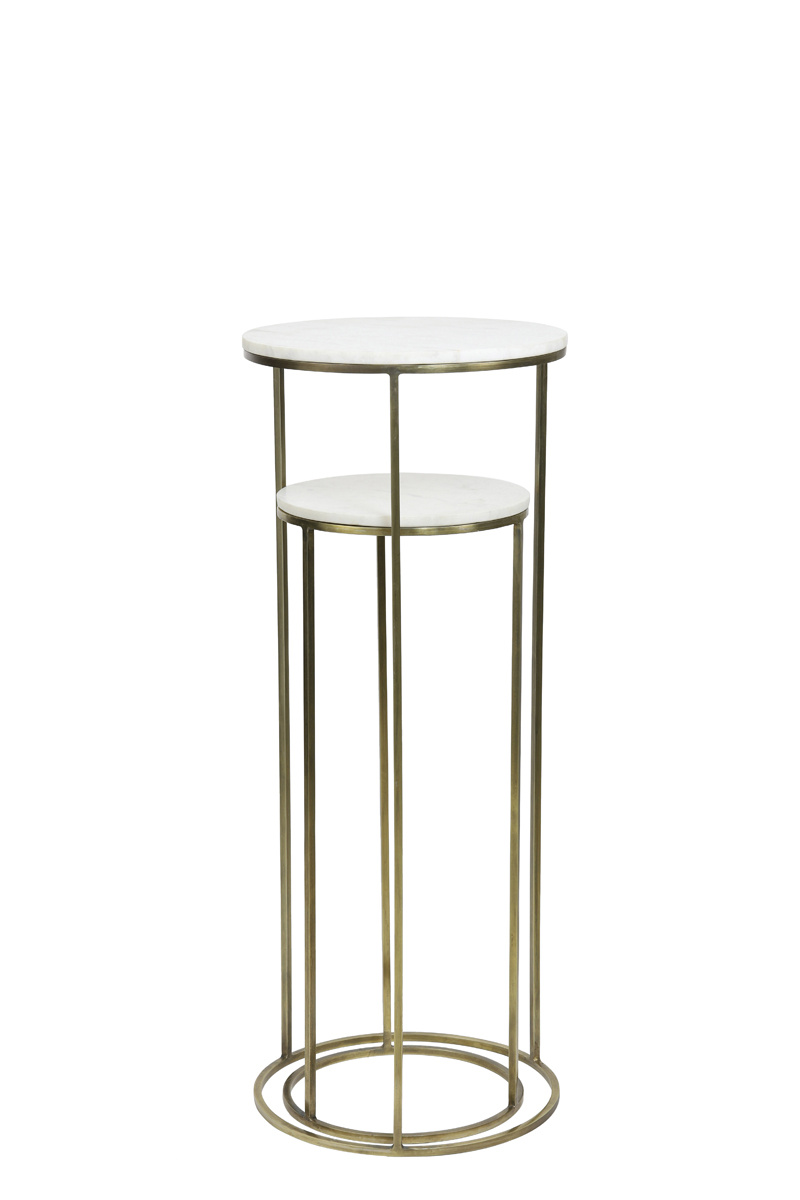 Light & Living - Zuil RICARDO - Ø41x102cm - Wit - Set van 2