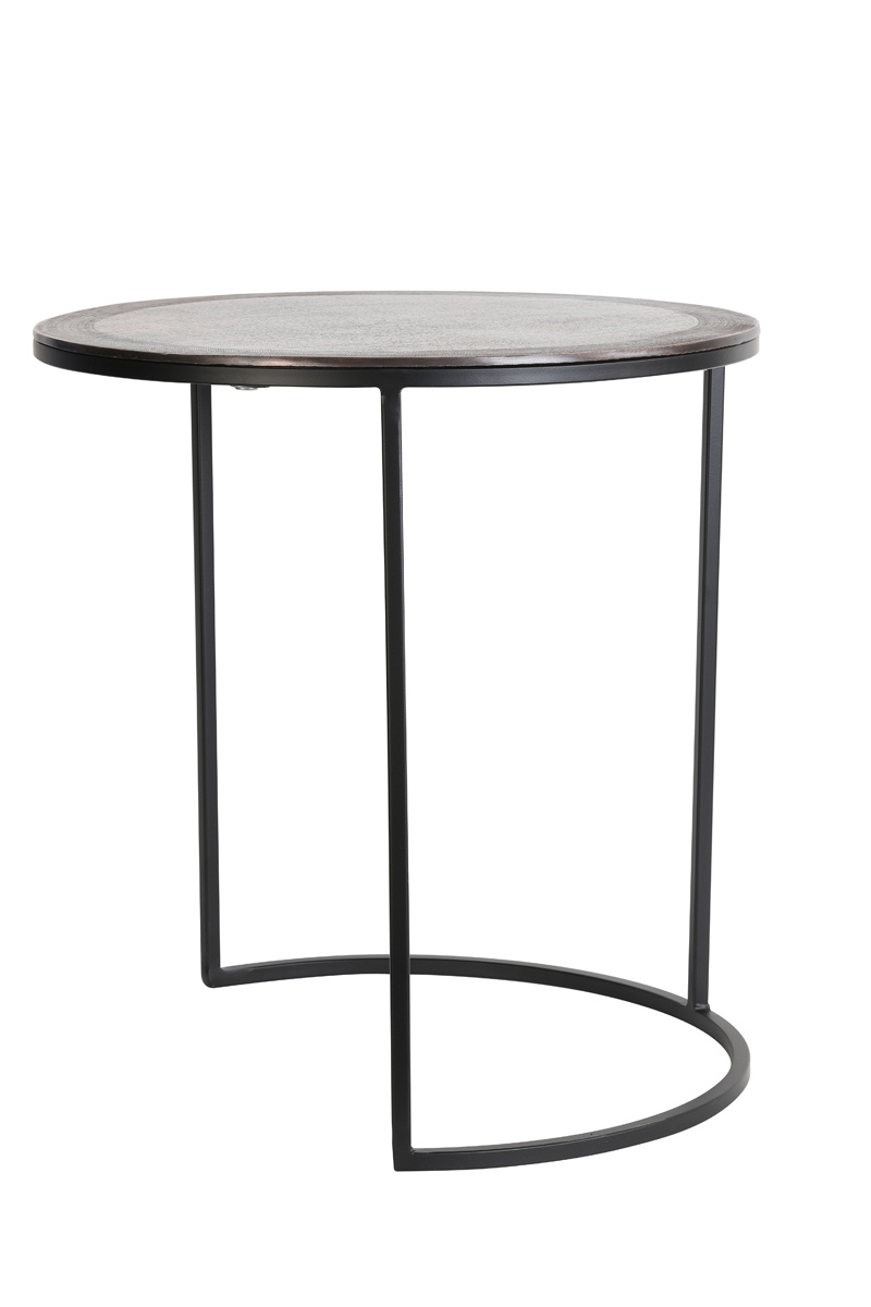 Light & Living - Bijzettafel TALCA - Ø50x52cm - Brons - Set van 2