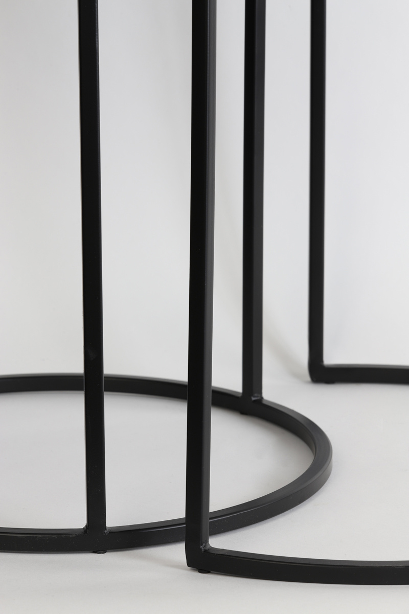 Light & Living - Bijzettafel TALCA - Ø50x52cm - Brons - Set van 2