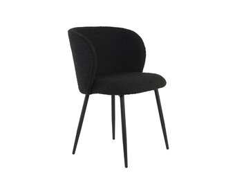 Light & Living - Eetkamerstoel ELYNA - 56x55x79cm - Zwart - Set van 2