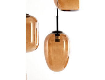 Light & Living - Hanglamp MEZZA - Ø45x23cm - Bruin