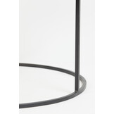 Light & Living - Salontafel THIZAS - Ø75x41cm - Zilver - Set van 2