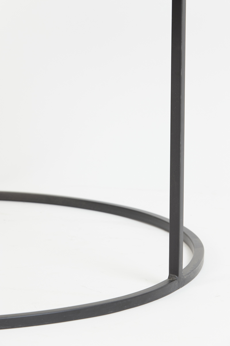 Light & Living - Salontafel THIZAS - Ø75x41cm - Zilver - Set van 2