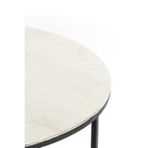 Light & Living - Salontafel THIZAS - Ø75x41cm - Zilver - Set van 2