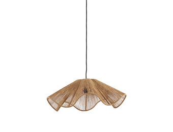 Light & Living - Hanglamp FODARA - Ø48x19cm - Bruin