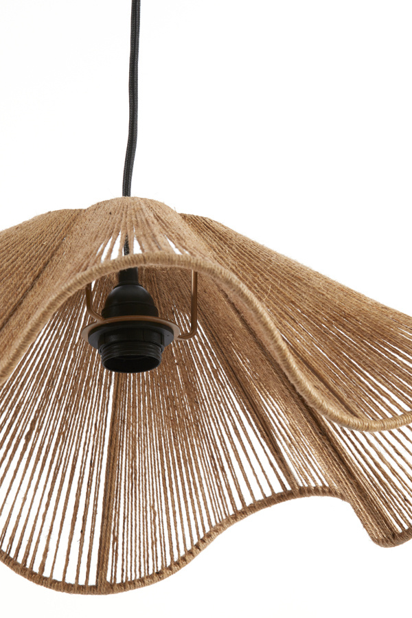 Light & Living - Hanglamp FODARA - Ø48x19cm - Bruin
