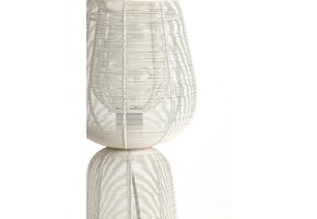 Light & Living - Tafellamp ABOSO - Ø18x42cm - Wit