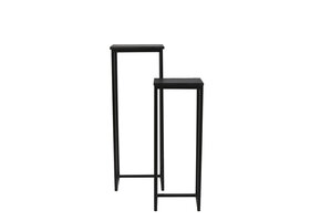 Light & Living - Zuil BRYSON - Ø36x103cm - Zwart - Set van 2
