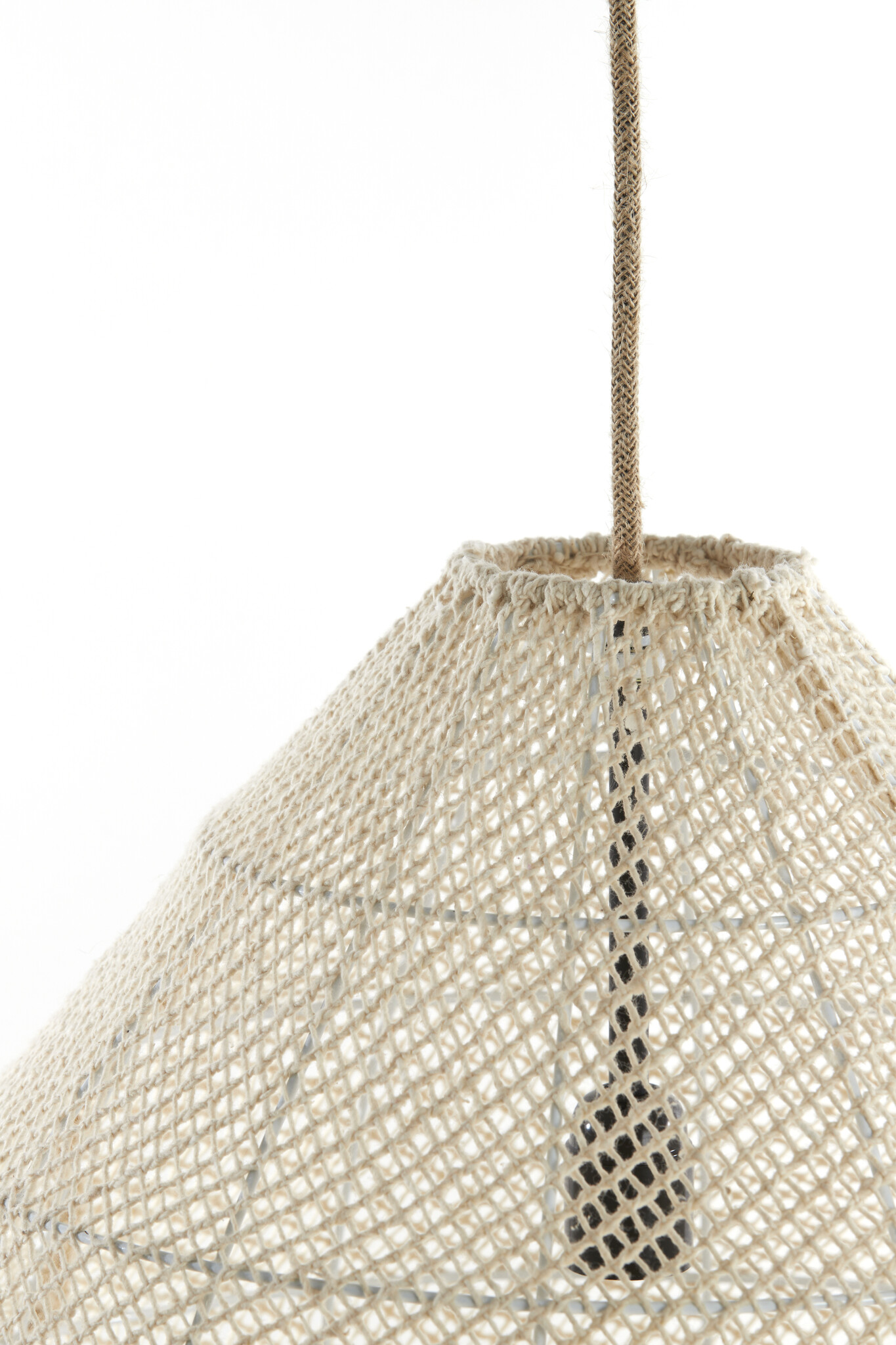 Light & Living - Hanglamp MAKASSAR - Ø50x50cm - Wit