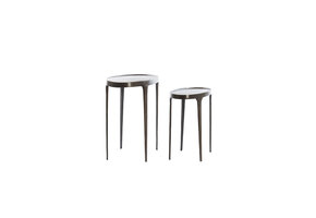 Light & Living - Bijzettafel ARICA - 70x33x53cm - Bruin - Set van 2