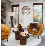 Light & Living - Vloerkleed BAJELO - Ø220x0.5cm - Bruin