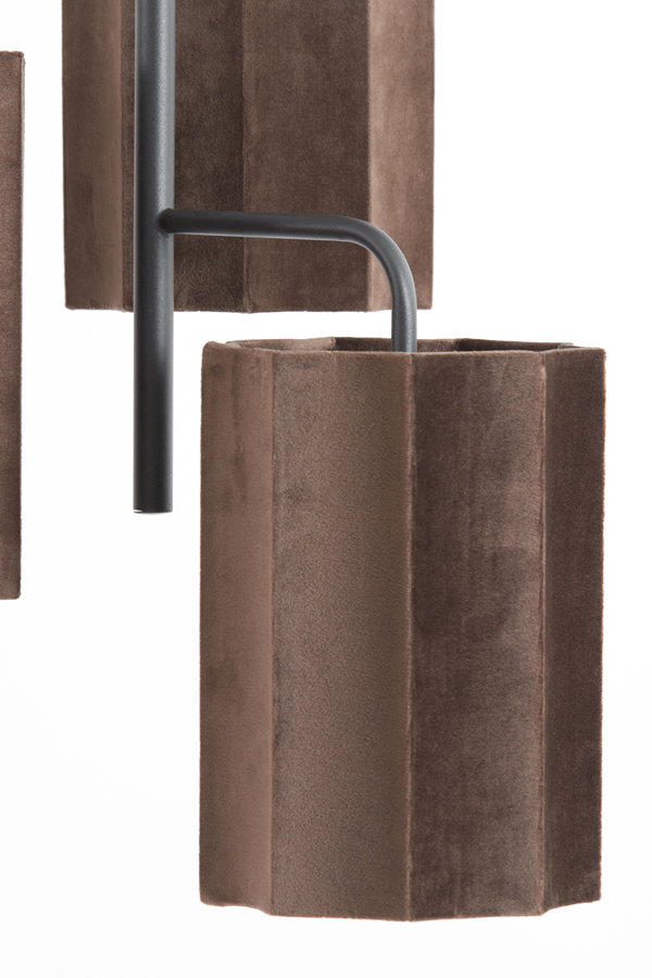 Light & Living - Hanglamp EDISA - Ø48x25cm - Bruin