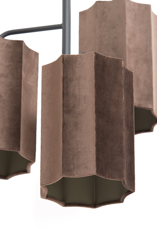 Light & Living - Hanglamp EDISA - Ø48x25cm - Bruin