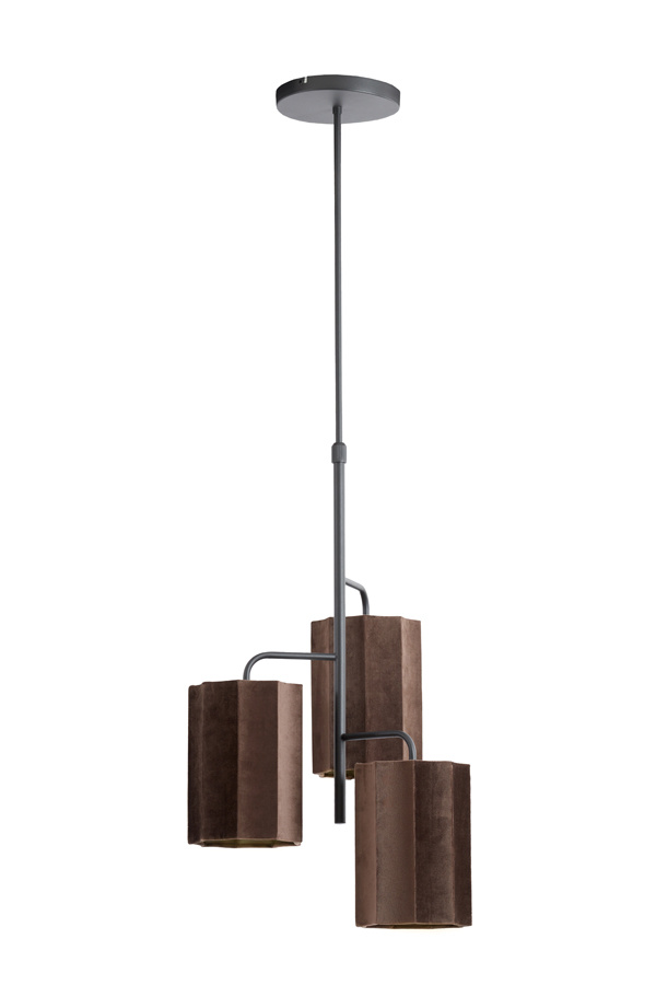 Light & Living - Hanglamp EDISA - Ø48x25cm - Bruin