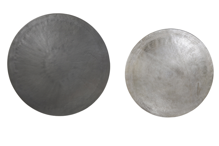 Light & Living - Salontafel TALCA - Ø75x45cm - Zilver - Set van 2
