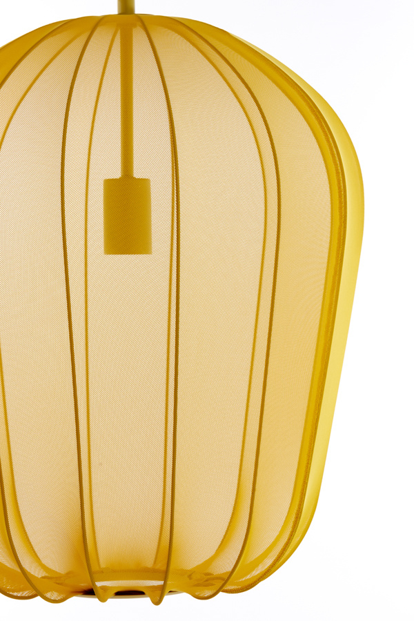 Light & Living - Hanglamp PLUMERIA - Ø34x40cm - Geel