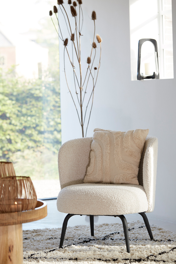 Light & Living - Windlicht ANOSY - Ø26x48cm - Zwart