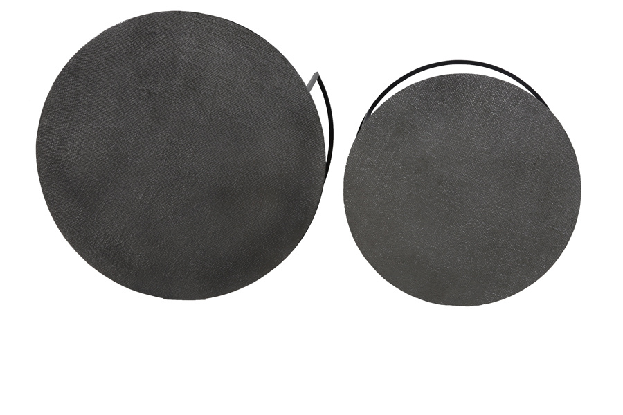 Light & Living - Salontafel RENGO - Ø76x41cm - Zwart - Set van 2