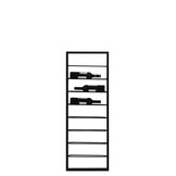 Light & Living - Wijnrek MACABEN - 42x6x120cm - Zwart