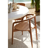 Light & Living - Eetkamerstoel PALCA - 59x53x74cm - Bruin - Set van 2