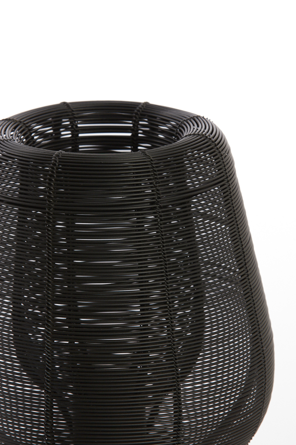 Light & Living - Tafellamp ABOSO - Ø18x42cm - Zwart