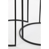 Light & Living - Bijzettafel PRIMO - Ø49x52cm - Brons - Set van 2