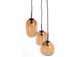 Light & Living - Hanglamp MEZZA - Ø30x23cm - Bruin