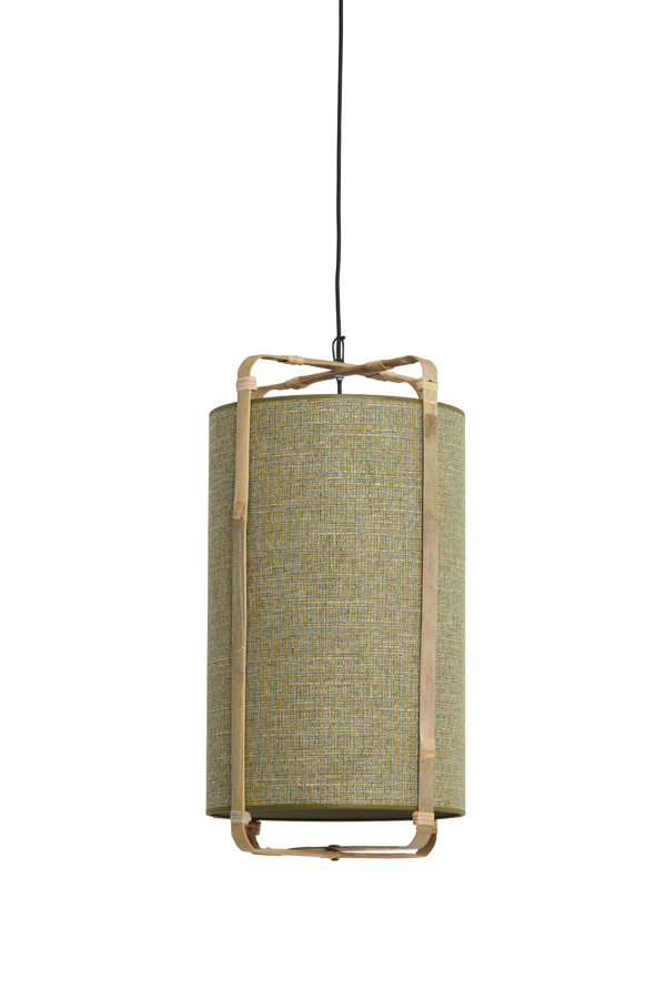 Light & Living - Hanglamp SENDAI - Ø32x60cm - Groen