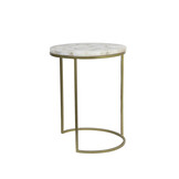 Light & Living - Bijzettafel AXAT - Ø41x50cm - Brons - Set van 2