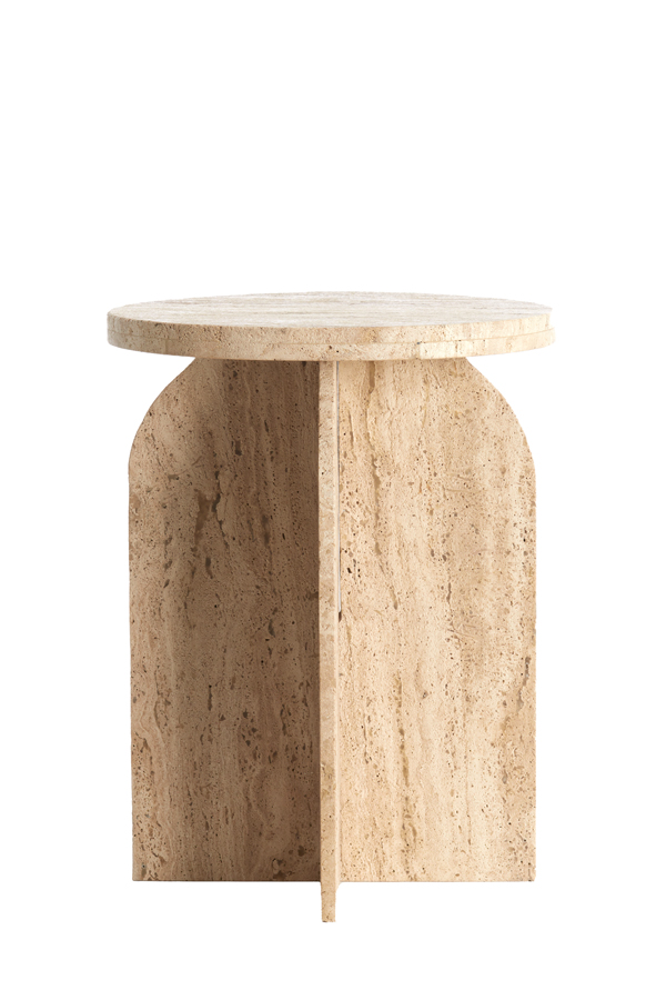 Light & Living - Bijzettafel OTINIA - Ø41x56cm - Bruin