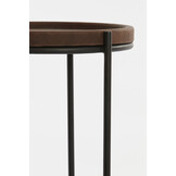 Light & Living - Bijzettafel JAIRO - Ø53x45.5cm - Bruin - Set van 2