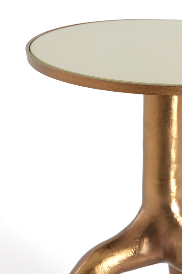 Light & Living - Bijzettafel MELLO - Ø40.5x53cm - Bruin