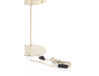 Light & Living - Tafellamp FRINGE - Ø20x70cm - Bruin