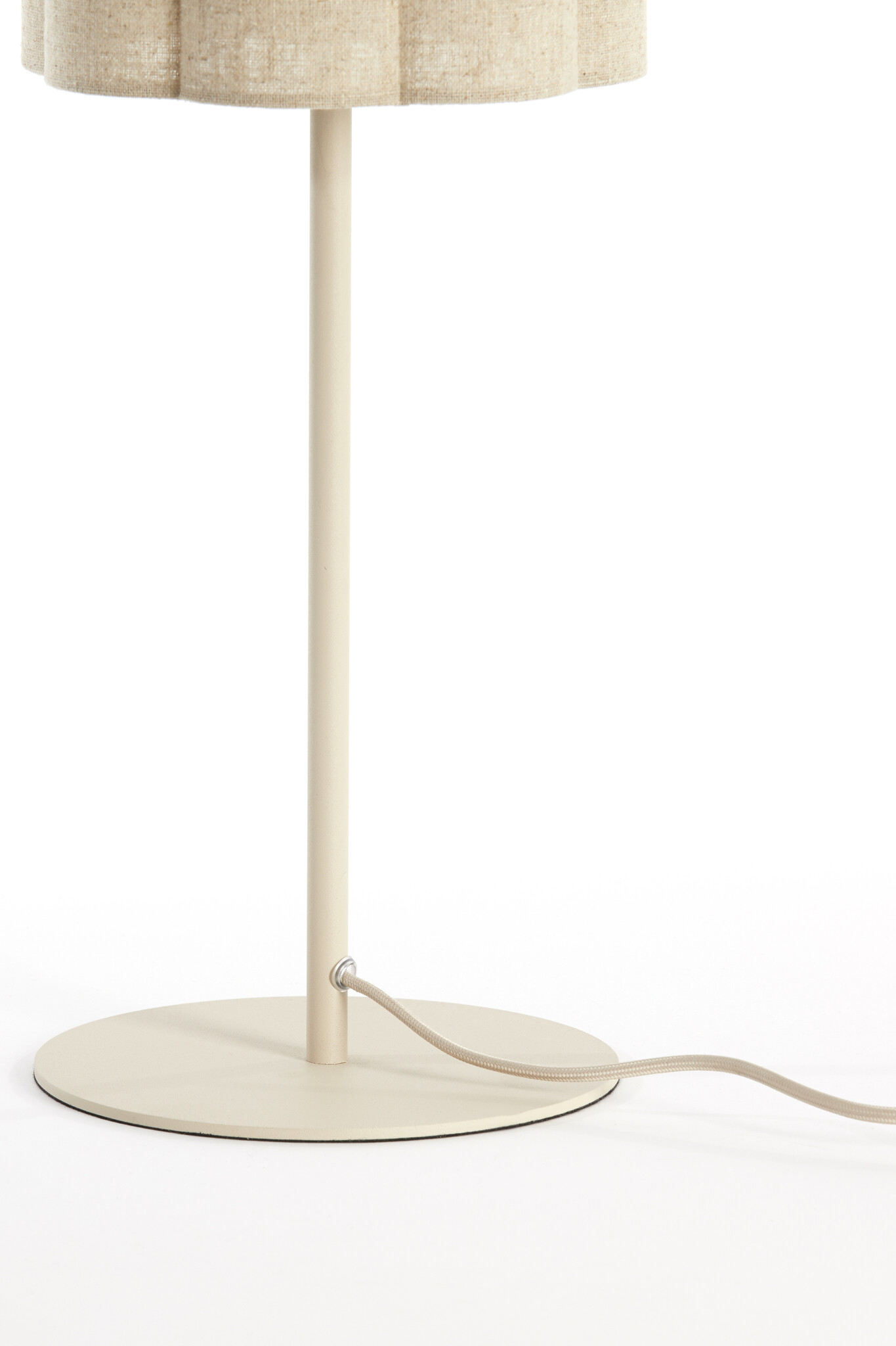 Light & Living - Tafellamp FRINGE - Ø20x70cm - Bruin