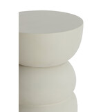 Light & Living - Bijzettafel AZALIO - Ø35x45cm - Wit