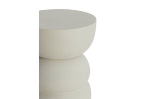 Light & Living - Bijzettafel AZALIO - Ø35x45cm - Wit