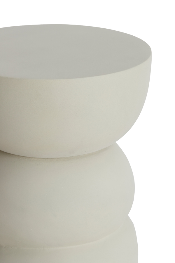 Light & Living - Bijzettafel AZALIO - Ø35x45cm - Wit