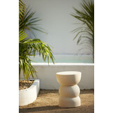 Light & Living - Bijzettafel AZALIO - Ø35x45cm - Wit